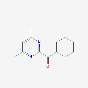 molecular formula C13H18N2O B231063 Cyclohexyl(4,6-dimethyl-2-pyrimidinyl) ketone 