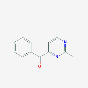 molecular formula C13H12N2O B231068 Phenyl(2,6-dimethyl-4-pyrimidinyl) ketone 