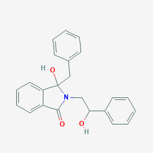 molecular formula C23H21NO3 B231088 3-Benzyl-3-hydroxy-2-(2-hydroxy-2-phenylethyl)-1-isoindolinone 
