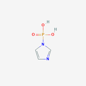 molecular formula C22H28O2S2Sn B231128 Phosphonic acid, 1H-imidazol-1-yl- CAS No. 15496-31-8