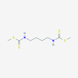 molecular formula C8H16N2S4 B231143 Methyl 4-{[(methylsulfanyl)carbothioyl]amino}butyldithiocarbamate 