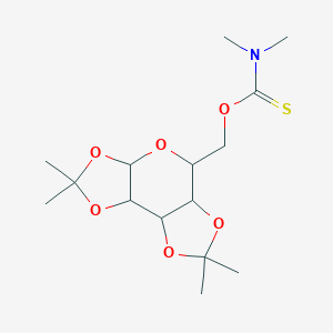 molecular formula C15H25NO6S B231145 Dimethylthiocarbamoyl isopropylidene galactopyranose CAS No. 16795-64-5