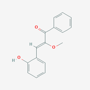 molecular formula C16H14O3 B231164 3-(2-Hydroxyphenyl)-2-methoxy-1-phenyl-2-propen-1-one 
