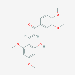 molecular formula C19H20O6 B231168 1-(3,4-Dimethoxyphenyl)-3-(2-hydroxy-4,6-dimethoxyphenyl)-2-propen-1-one 