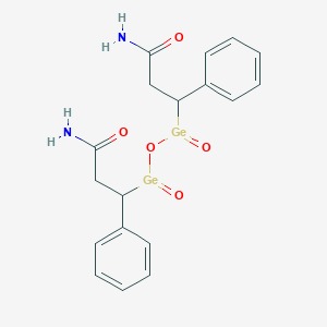 molecular formula C18H20Ge2N2O5 B023117 1-Phenyl-2-carbamoylethylgermanium sesquioxide CAS No. 105736-52-5