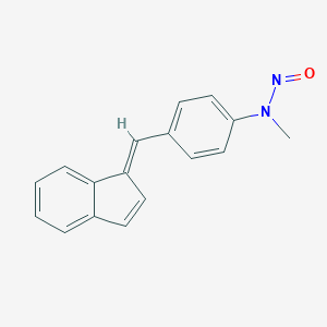 molecular formula C17H14N2O B231173 Indene, 1-(4-N-methyl-N-nitrosaminobenzylidene)- CAS No. 16699-07-3