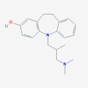 molecular formula C20H26N2O B023120 11-[3-(Dimethylamino)-2-methylpropyl]-5,6-dihydrobenzo[b][1]benzazepin-3-ol CAS No. 2064-15-5