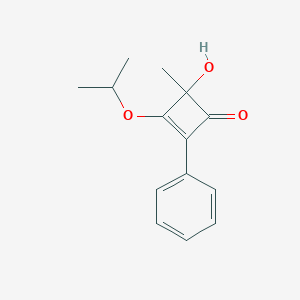 molecular formula C14H16O3 B231221 4-Hydroxy-3-isopropoxy-4-methyl-2-phenyl-2-cyclobuten-1-one 