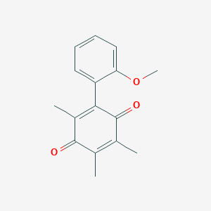 molecular formula C16H16O3 B231225 2,3,6-Trimethyl-5-(2-methoxyphenyl)-1,4-benzoquinone 