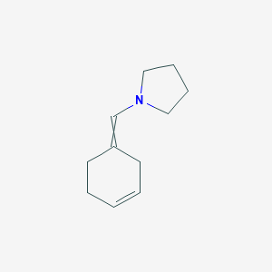 molecular formula C11H17N B231234 1-(3-Cyclohexen-1-ylidenemethyl)pyrrolidine CAS No. 18205-60-2