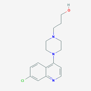 molecular formula C16H20ClN3O B231240 3-[4-(7-Chloro-4-quinolinyl)-1-piperazinyl]-1-propanol 
