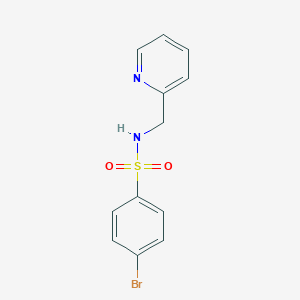 molecular formula C12H11BrN2O2S B231252 4-bromo-N-(pyridin-2-ylmethyl)benzenesulfonamide 