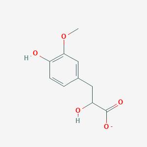 molecular formula C10H11O5- B231272 3-Methoxy-4-hydroxyphenyllactate 