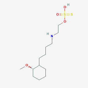 molecular formula C13H27NO4S2 B231279 N-(2-hydroxysulfonothioyloxyethyl)-4-[(2S)-2-methoxycyclohexyl]butan-1-amine CAS No. 19142-95-1