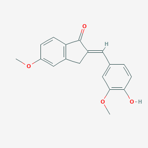 2-(4-Hydroxy-3-methoxybenzylidene)-5-methoxy-1-indanone
