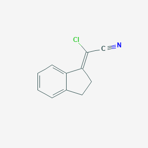 molecular formula C11H8ClN B231300 chloro(2,3-dihydro-1H-inden-1-ylidene)acetonitrile 