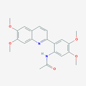 N-[2-(6,7-dimethoxyquinolin-2-yl)-4,5-dimethoxyphenyl]acetamide