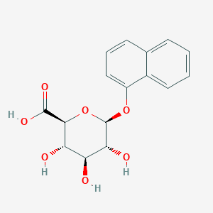 molecular formula C16H16O7 B231336 1-Naphthyl glucuronide CAS No. 17238-47-0