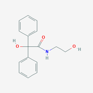 molecular formula C16H17NO3 B231357 2-hydroxy-N-(2-hydroxyethyl)-2,2-diphenylacetamide 