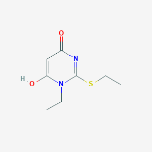 molecular formula C8H12N2O2S B231359 1-ethyl-2-ethylsulfanyl-6-hydroxypyrimidin-4-one 