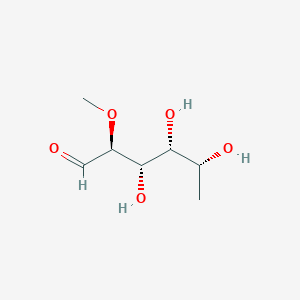 molecular formula C7H14O5 B231381 2-O-Methyl-6-deoxymannose CAS No. 17212-17-8