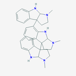 molecular formula Cl6H12N3Rh B231384 Hodgkinsine CAS No. 18210-71-4