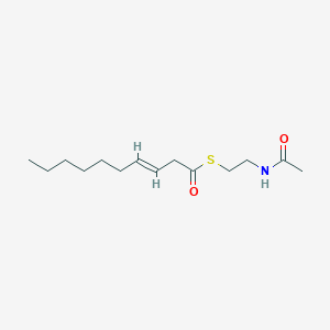 molecular formula C11H16N2O4 B231387 S-(2-acetamidoethyl) (E)-dec-3-enethioate CAS No. 15469-76-8