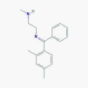 2-[[(2,4-dimethylphenyl)-phenylmethylidene]amino]-N-methylethanamine