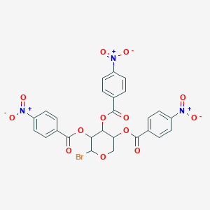[6-Bromo-4,5-bis[(4-nitrobenzoyl)oxy]oxan-3-yl] 4-nitrobenzoate