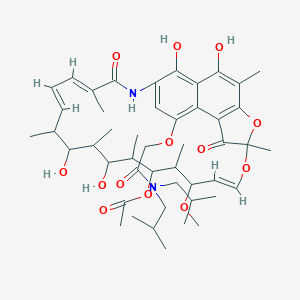 molecular formula C47H66N2O13 B231408 Rifamycin B diisobutylamide CAS No. 16784-05-7