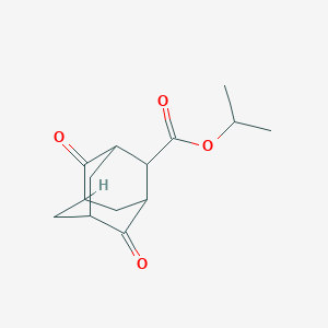 molecular formula C14H18O4 B231426 Propan-2-yl 4,8-dioxoadamantane-2-carboxylate CAS No. 15782-81-7