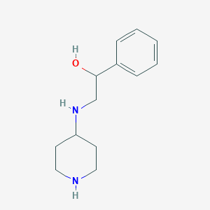 molecular formula C13H20N2O B231443 1-Phenyl-2-(4-piperidinylamino)ethanol 