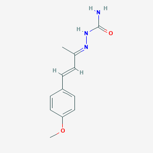 molecular formula C12H15N3O2 B231465 Hydrazinecarboxamide, 2-[3-(4-methoxyphenyl)-1-methyl-2-propenylidene]- CAS No. 16983-76-9