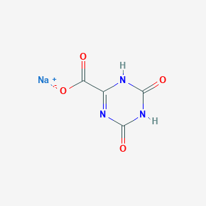 molecular formula C16H21NaO3 B231481 Monosodium 1,4,5,6-tetrahydro-4,6-dioxo-1,3,5-triazine-2-carboxylate CAS No. 17338-98-6