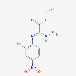 molecular formula C10H10BrN3O5 B231534 Ethyl {2-bromo-4-nitroanilino}(hydroxyimino)acetate 