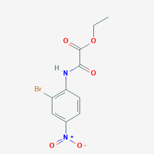 molecular formula C10H9BrN2O5 B231536 Ethyl {2-bromo-4-nitroanilino}(oxo)acetate 