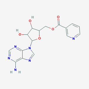 molecular formula C16H16N6O5 B231546 Adenosine-5'-mononicotinate CAS No. 17274-96-3