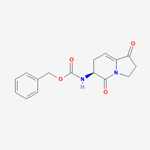 molecular formula C16H16N2O4 B231581 Benzyl 1,5-dioxo-1,2,3,5,6,7-hexahydro-6-indolizinylcarbamate 