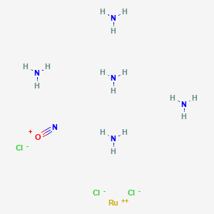 molecular formula Cl3H15N6ORu B231582 Ruthenium(3+), nitrosylpentaammine-, trichloride CAS No. 15611-80-0