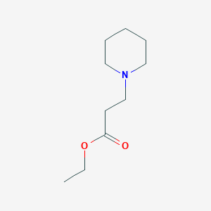 molecular formula C10H19NO2 B023162 1-Piperidinepropanoic acid, ethyl ester CAS No. 19653-33-9