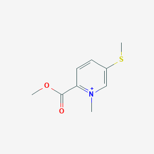 2-(Methoxycarbonyl)-1-methyl-5-(methylsulfanyl)pyridinium