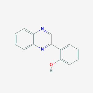 molecular formula C14H10N2O B231633 2-(2-Quinoxalinyl)phenol CAS No. 17392-20-0