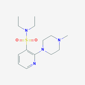 molecular formula C14H24N4O2S B231641 N,N-diethyl-2-(4-methyl-1-piperazinyl)-3-pyridinesulfonamide 