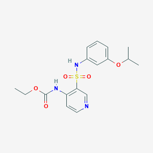 Ethyl 3-[(3-isopropoxyanilino)sulfonyl]-4-pyridinylcarbamate