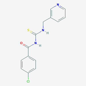 4-chloro-N-[(pyridin-3-ylmethyl)carbamothioyl]benzamide