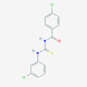 molecular formula C14H10Cl2N2OS B231695 N-(4-chlorobenzoyl)-N'-(3-chlorophenyl)thiourea 
