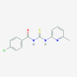 4-chloro-N-[(6-methylpyridin-2-yl)carbamothioyl]benzamide