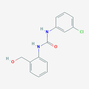 molecular formula C14H13ClN2O2 B231706 N-(3-chlorophenyl)-N'-[2-(hydroxymethyl)phenyl]urea 