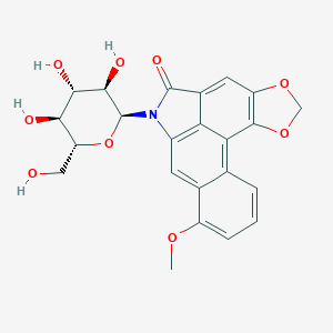 molecular formula C8H11N5O2 B231727 Aristololactam-glucoside CAS No. 17413-41-1
