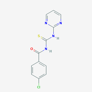 N-(4-chlorobenzoyl)-N'-(2-pyrimidinyl)thiourea